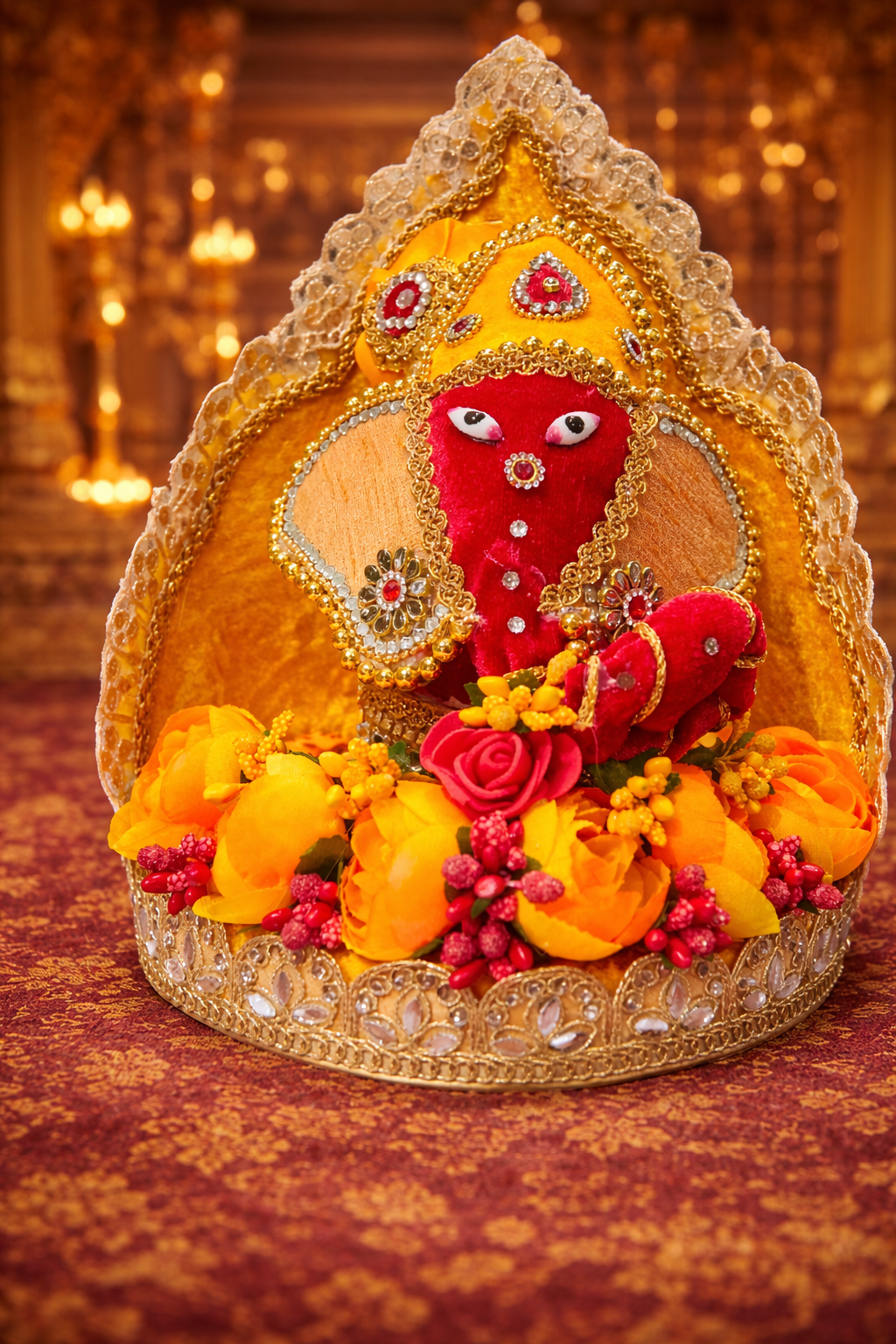 Royal Shagun Ganeshji Nariyal Singhasan