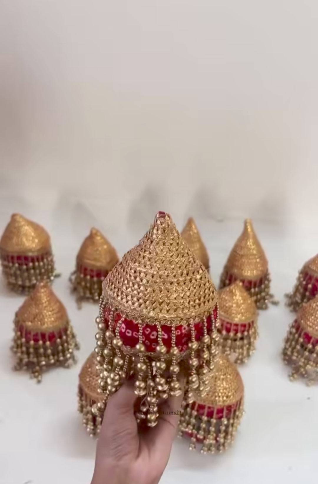 Golden Dome Handcrafted Shagun Kalash Topper
