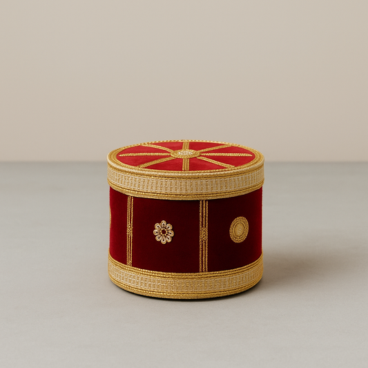 Majestic Maroon & Gold Wedding Shagun Utensil