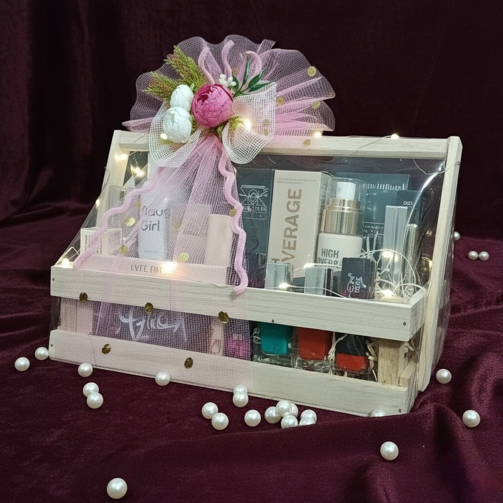 Handcrafted Wooden Crate Gift Hamper