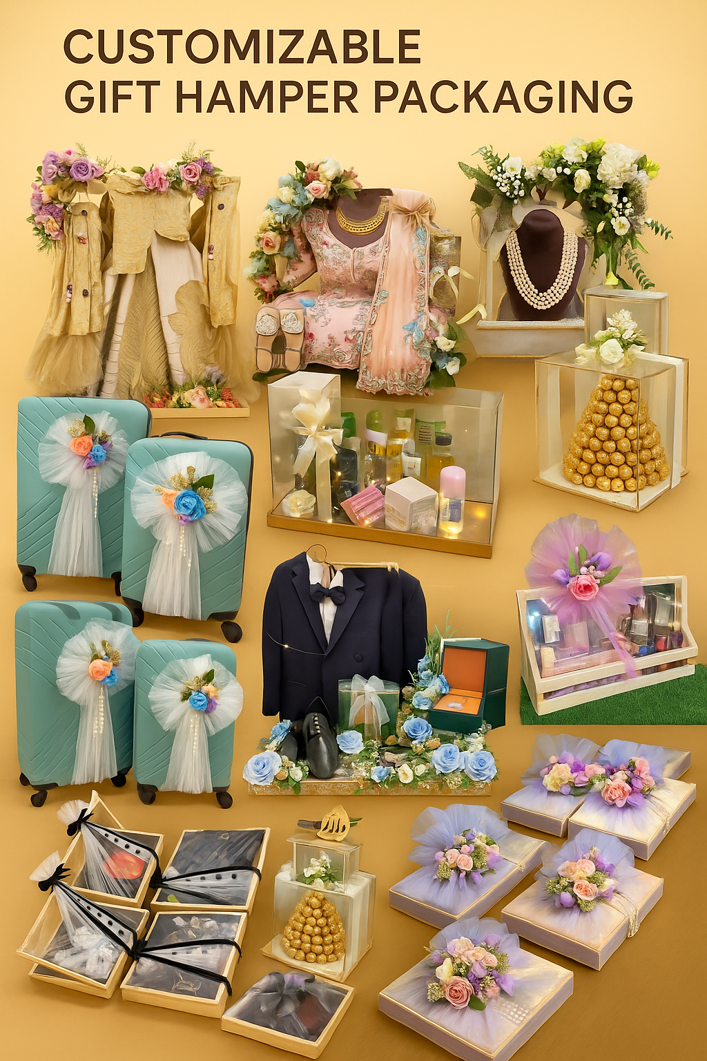Customizable gift hamper packaging