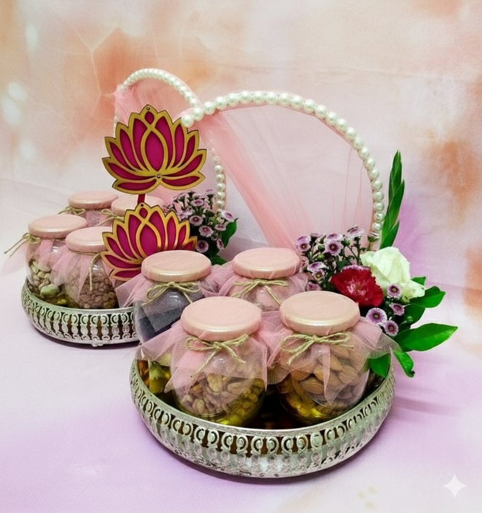 Luxury Dry Fruit & Goodies Jar Basket