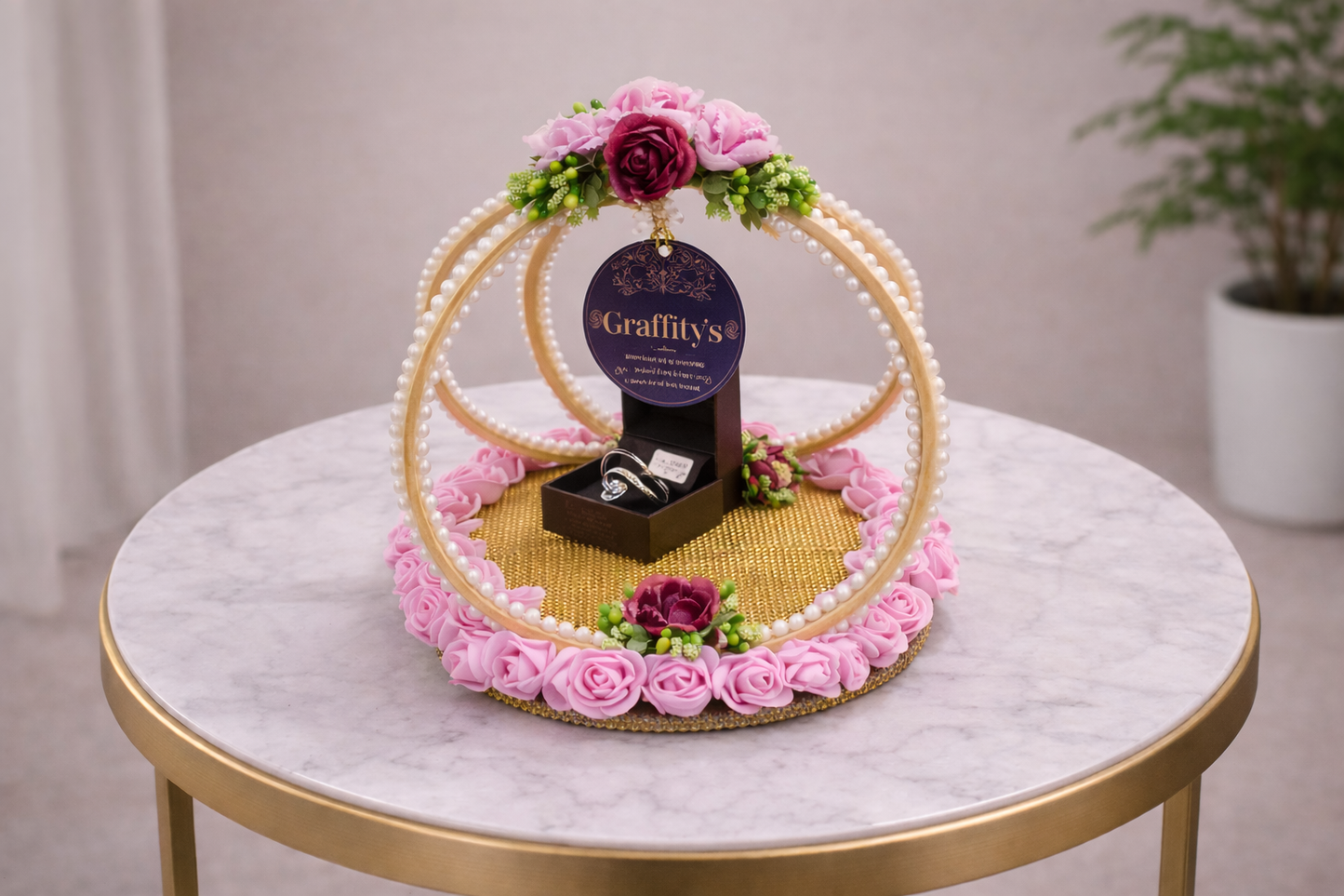 Royal Pearl Bloom Ring Platter