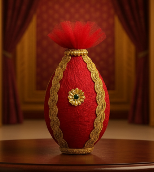 Regal Red Handcrafted Shagun Nariyal