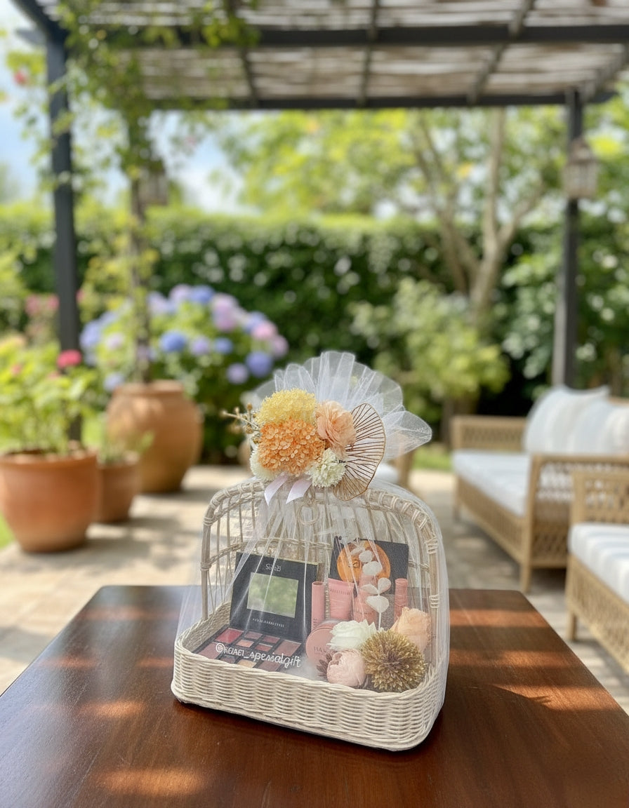 Premium Wooden Basket Gift Hamper