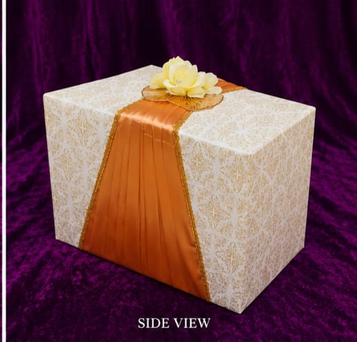 Silk Draped Wedding Gift Packaging