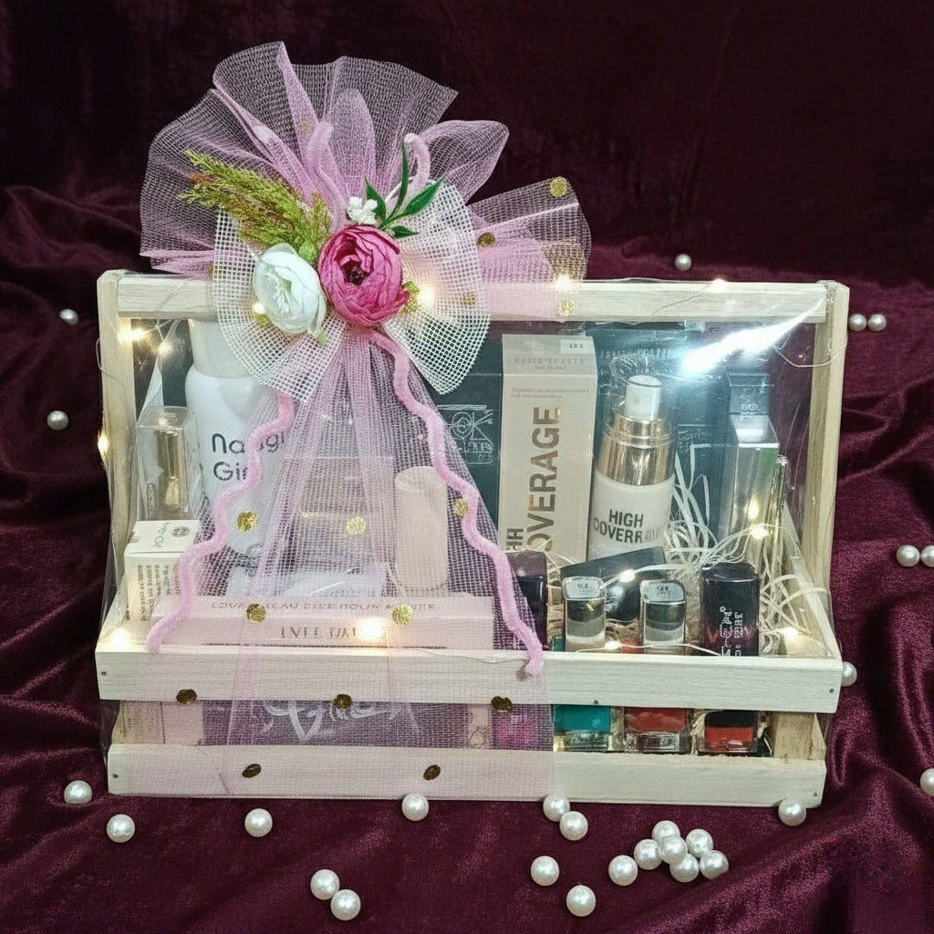 Handcrafted Wooden Crate Gift Hamper