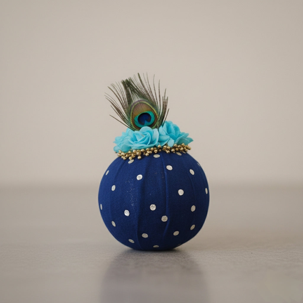 Divine Red Polka Handcrafted Shagun Nariyal