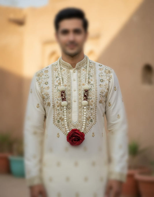 Craftifys Groom Rose Pearl Mala