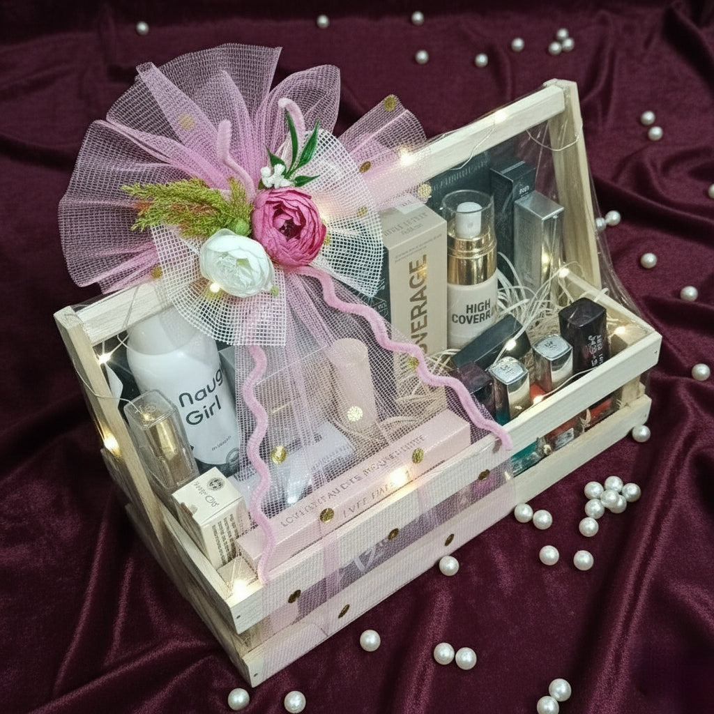 Handcrafted Wooden Crate Gift Hamper