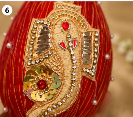 Shagun Nariyal with Lord Ganesha