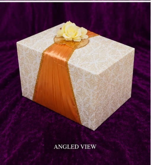 Silk Draped Wedding Gift Packaging