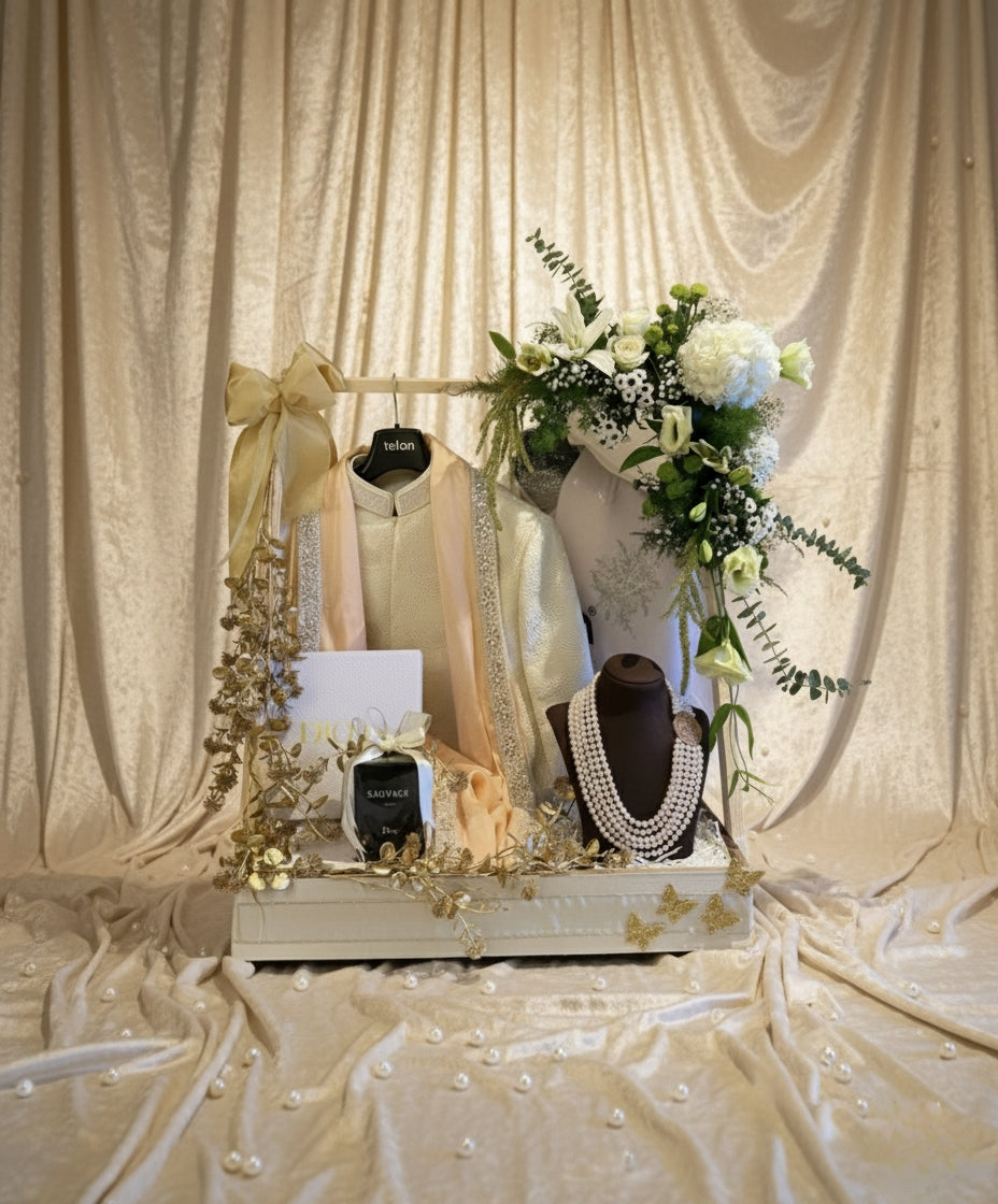 Luxury Bride & Groom Outfit Presentation Packaging