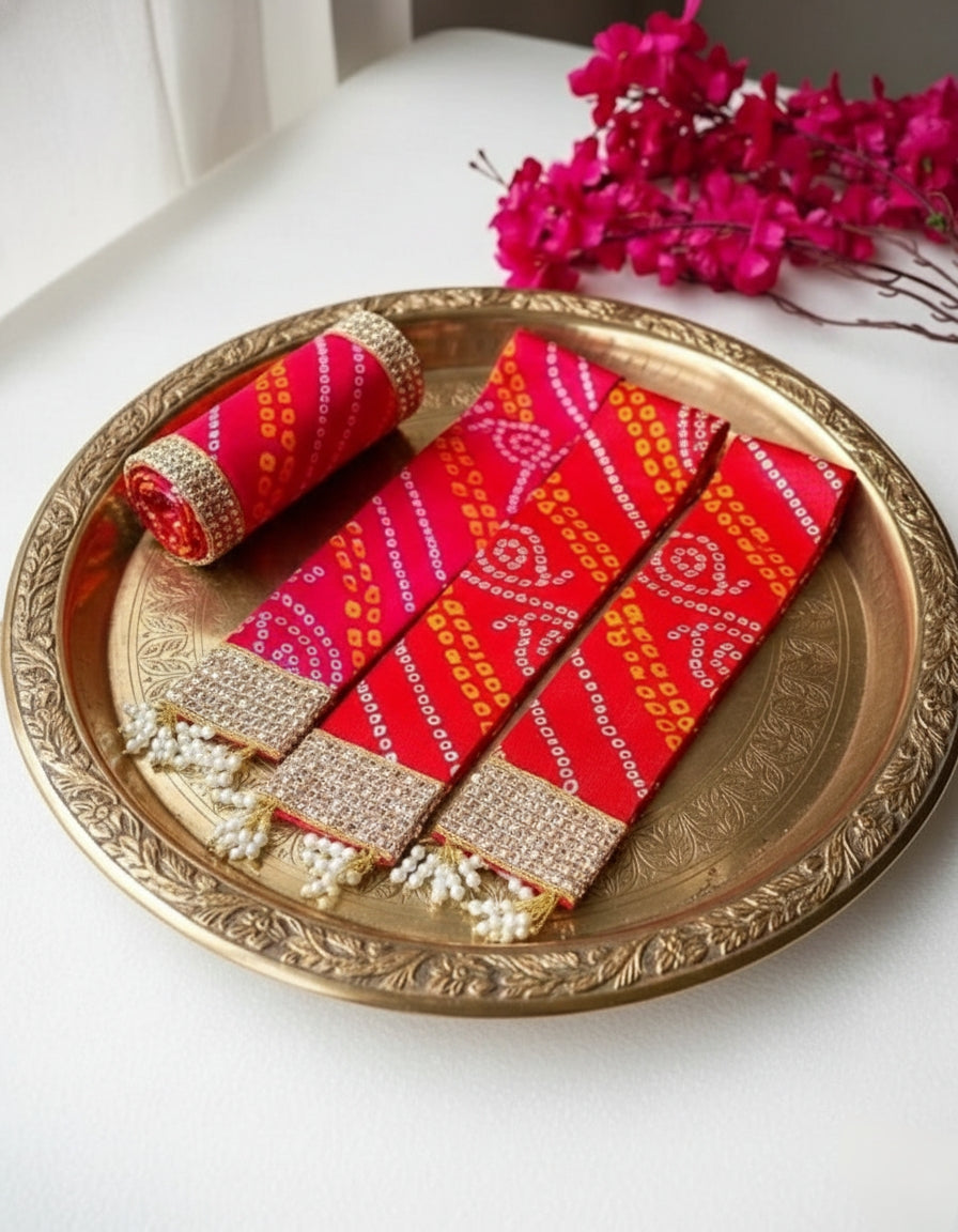 Traditional Bandhani Welcome Patka