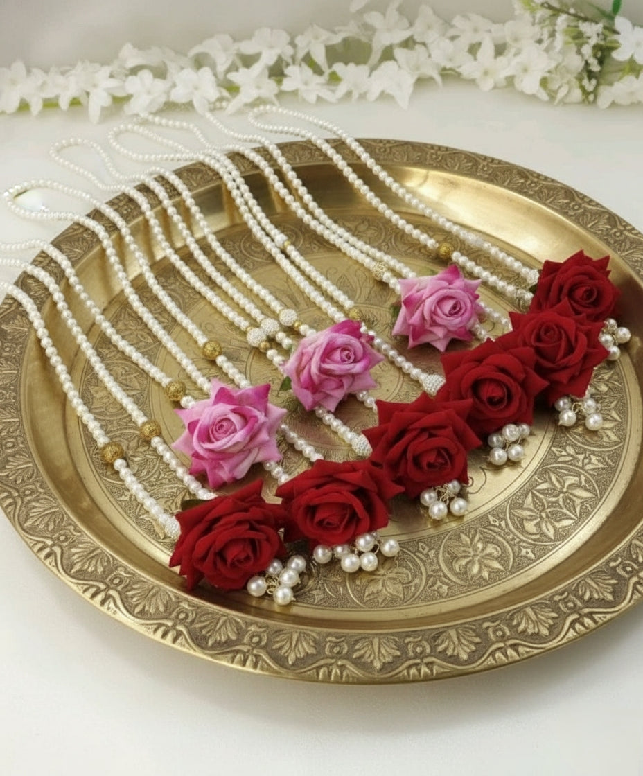 Graceful Pearl & Rose Welcome Mala