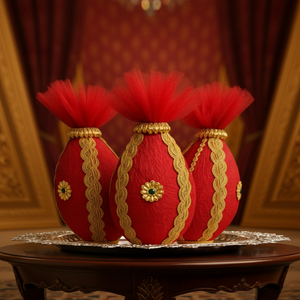 Regal Red Handcrafted Shagun Nariyal