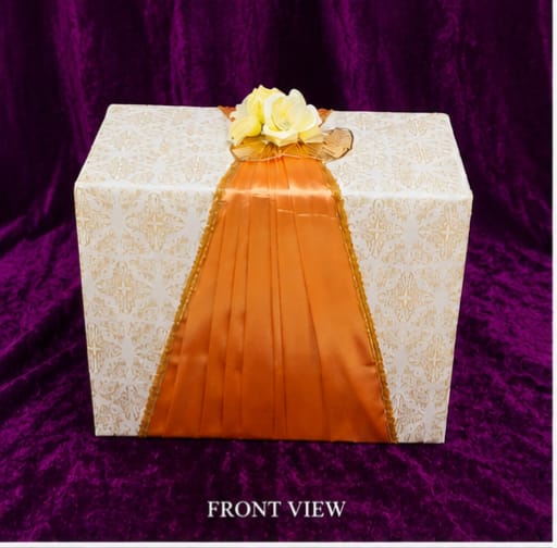 Silk Draped Wedding Gift Packaging