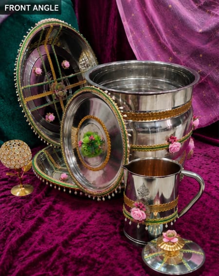 Custom Wedding Shagun Utensil Gift Packaging