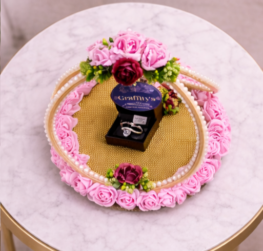 Royal Pearl Bloom Ring Platter